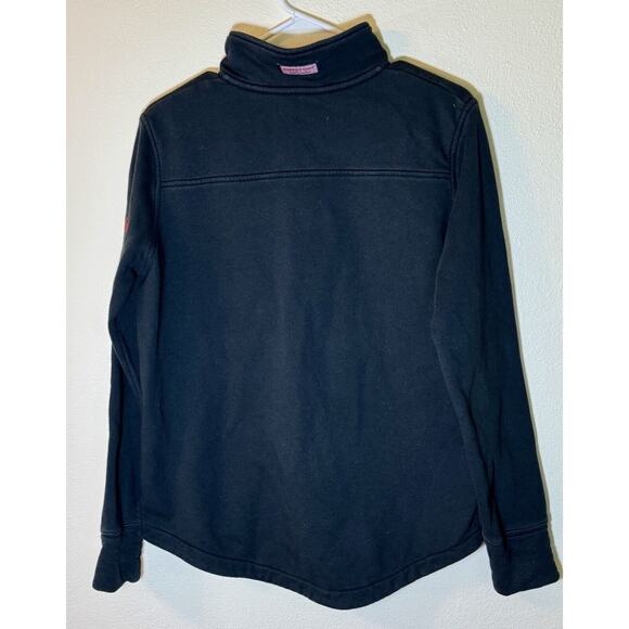 Vineyard Vines UW Badgers Dreamcloth Relaxed Shep Shirt 1/4 Zip Blue Women's M - Picture 3 of 12
